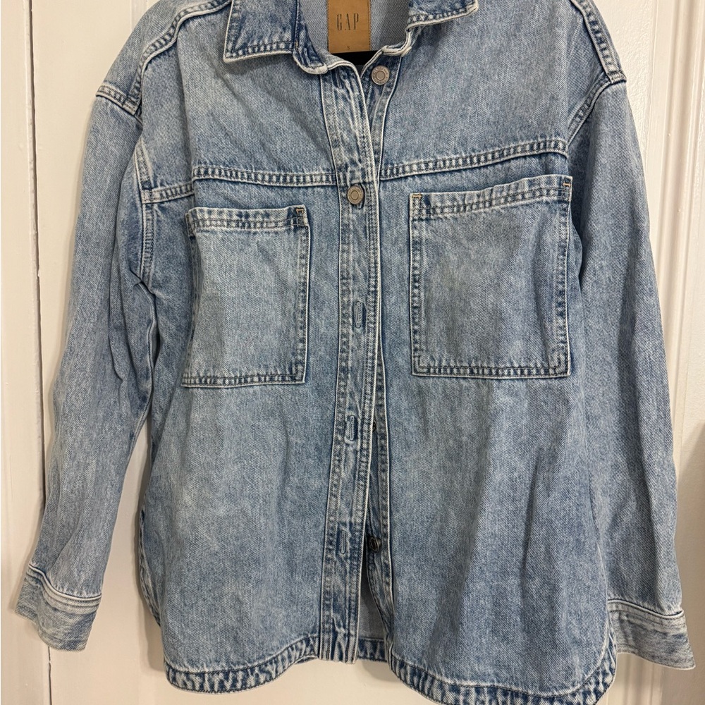 GAP Light Blue Denim Shirt Jacket